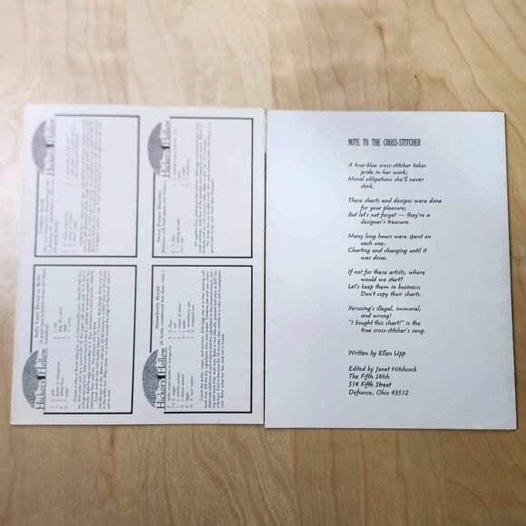 Lot of 5 Vintage Bread Cloths Cross Stitch Pattern Booklets Primitive Kitchen - Picture 5 of 7